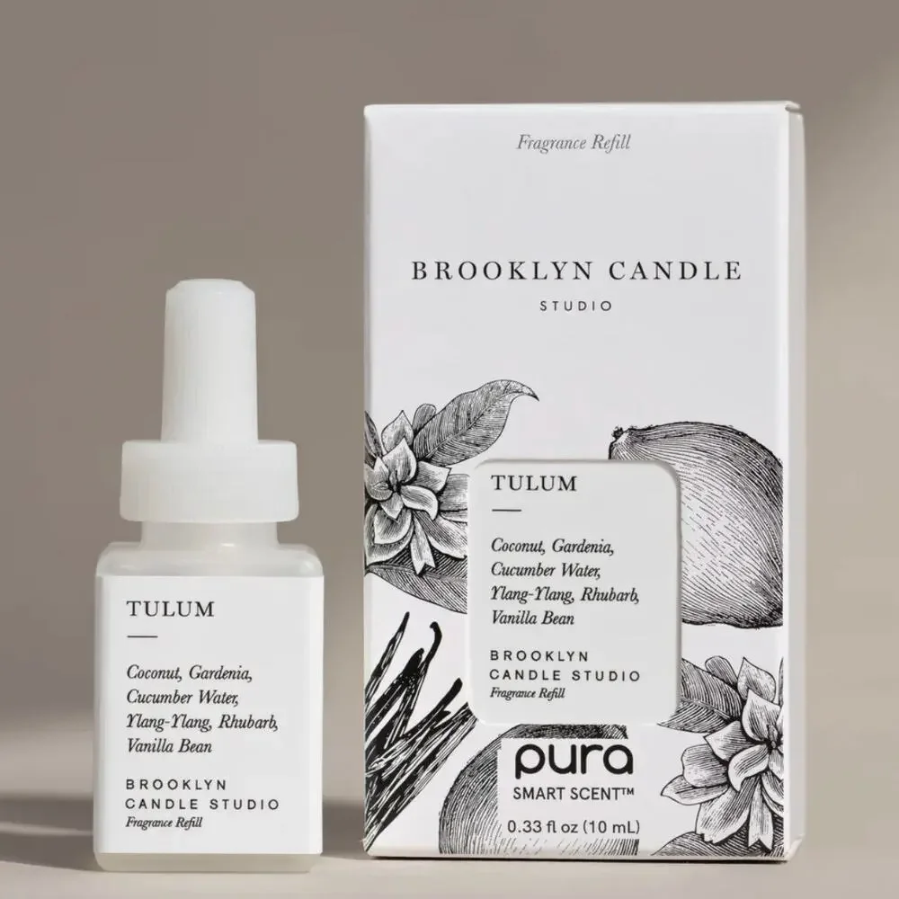 Pura Smart Scent Brooklyn Candle Studio TULUM Fragrance Refill 2-Pack New NIP